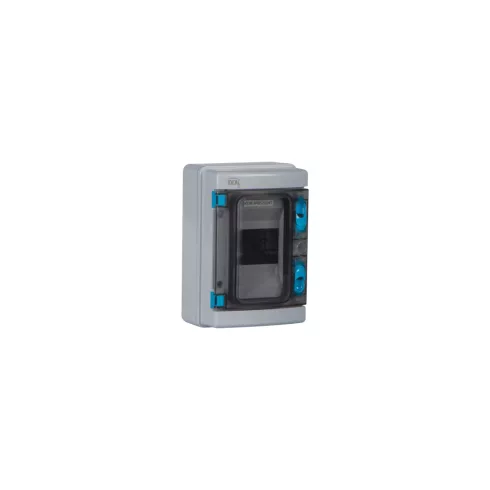KDB-IP65-S04T elosztódoboz, 4P, 1 sor, UV-álló, IP65, szürke                                          KAN38450