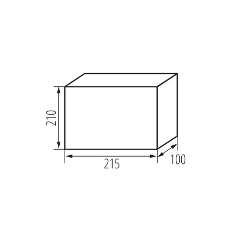 KDB-IP65-S08T elosztódoboz, 8P, 1 sor, UV-álló, IP65, szürke                                          KAN38451