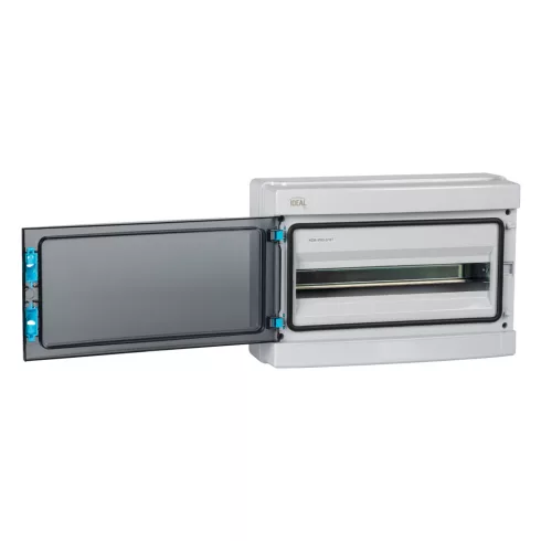 KDB-IP65-S18T elosztódoboz, 18P, 1 sor, UV-álló, IP65, szürke                                         KAN38453