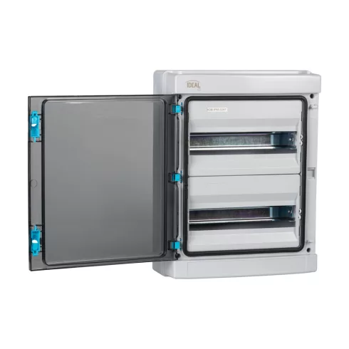 KDB-IP65-S26T elosztódoboz, 2x13P, 2 sor, UV-álló, IP65, szürke                                       KAN38454