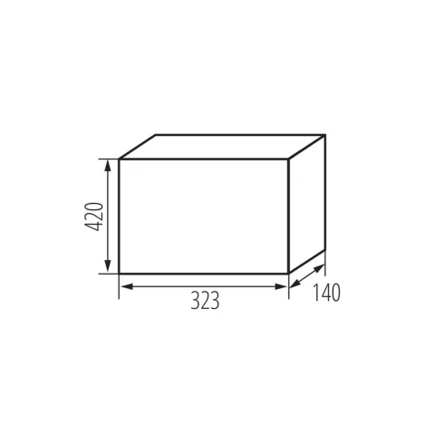 KDB-IP65-S26T elosztódoboz, 2x13P, 2 sor, UV-álló, IP65, szürke                                       KAN38454