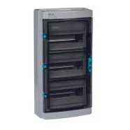   KDB-IP65-S36T elosztódoboz, 3x12P, 3 sor, UV-álló, IP65, szürke                                       KAN38455
