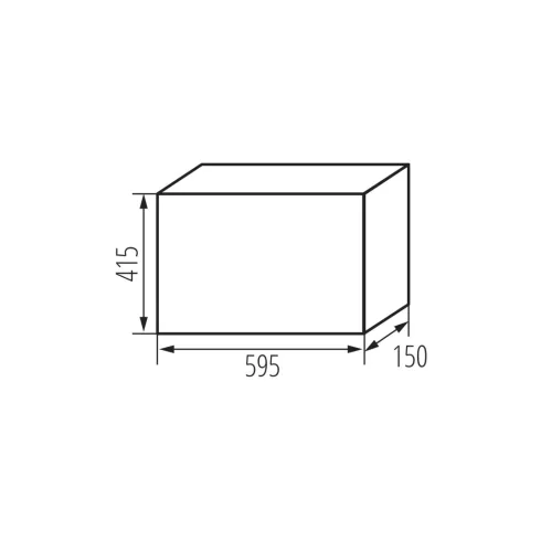 KDB-IP65-S54T elosztódoboz, 3x18P, 3 sor, UV-álló, IP65, szürke                                       KAN38456