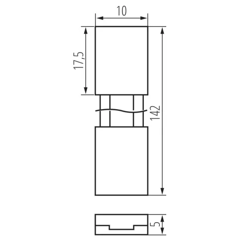 CON P 8 CPC összekötő, LED szalaghoz, max.2A, IP20, 10 db/csomag                                      KAN38471