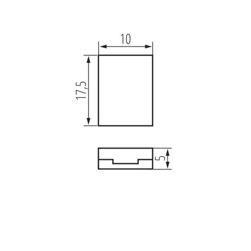 CON P 8 összekötő, LED szalaghoz, max.2A, IP20, 10 db/csomag                                          KAN38472
