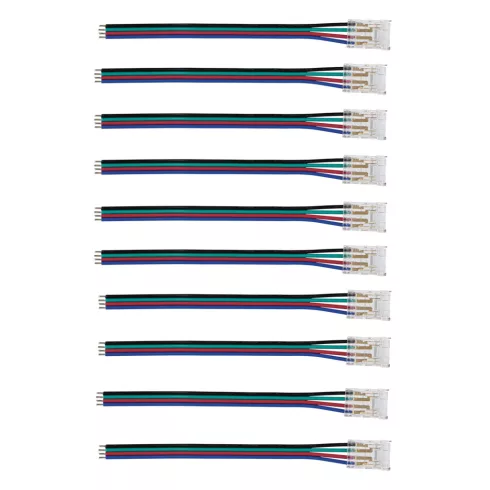 CON P 10 RGB CP összekötő, LED szalaghoz, max.2A, IP20, 10 db/csomag                                  KAN38475