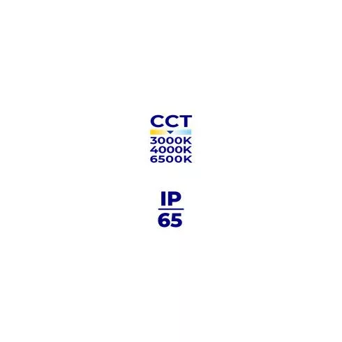 ACETE 20W CCT GR reflektor, 1850-2160 lm, 3000-6500 K, IP65, F, szürke                                KAN38491