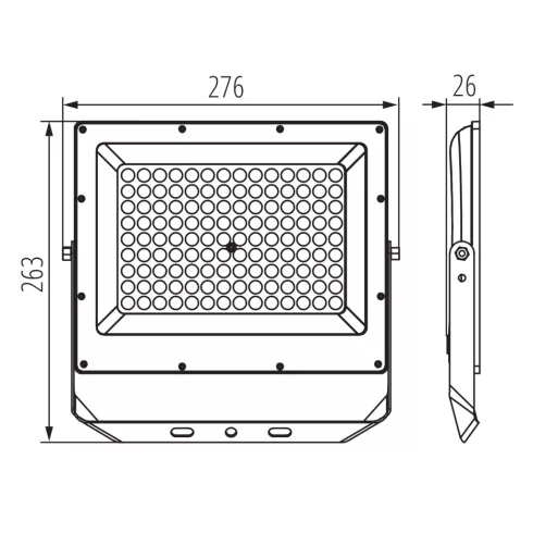 ACETE 100W CCT GR reflektor, 8500-10800 lm, 3000-6500 K, IP65, F, szürke                              KAN38494
