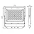 ACETE 100W CCT GR reflektor, 8500-10800 lm, 3000-6500 K, IP65, F, szürke                              KAN38494