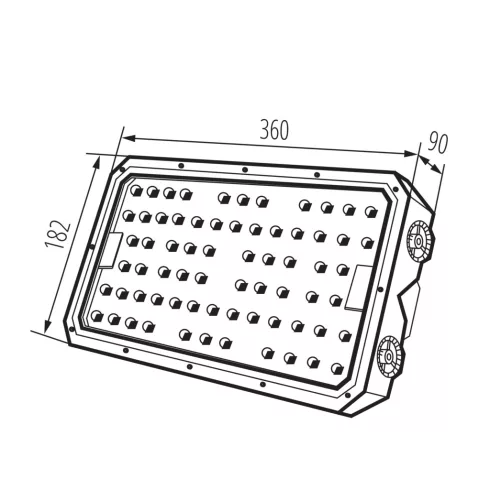 FL STADER 200W 60D NW reflektor, 30000 lm, 4000 K, IP66, szürke                                       KAN38600