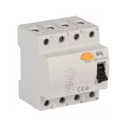   KRD10-4/63/30-AC fírelé, életvédelmi relé, TH35 sínre, AC, 63A, 30mA, 400 AC, 4 modul, IP20, fehér    KAN38745