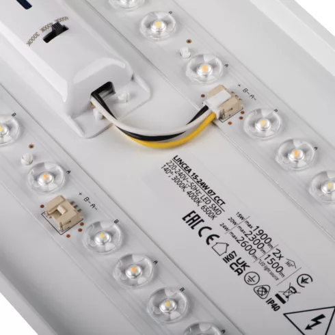 LINCEA 15-24W 07 CCT lámpa, max. 15/24 W, max. 2500-2600 lm, 3000-6500 K, IP40, fehér                 KAN38795