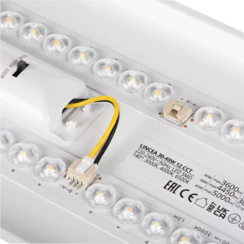 LINCEA 30-45W 12 CCT lámpa, max. 30/45 W, max. 4800-5000 lm, 3000-6500 K, IP40, fehér                 KAN38796