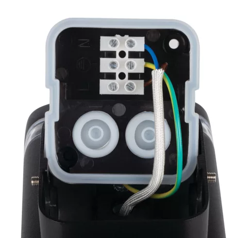 ZEVI W EL 1GU10 B lámpa, fali, max. 10 W, IP54, fekete                                                KAN38884
