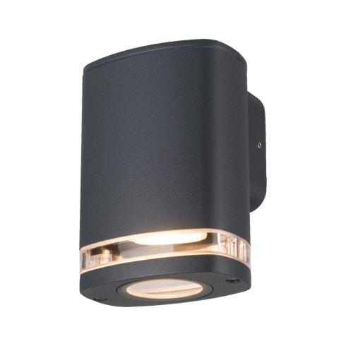 ZEVI W EL 1GU10 G lámpa, fali, max. 10 W, IP54, szürke                                                KAN38885