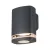 ZEVI W EL 1GU10 G lámpa, fali, max. 10 W, IP54, szürke                                                KAN38885