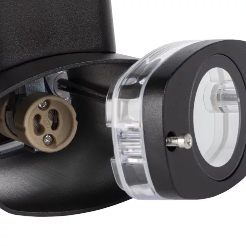 ZEVI W EL 1GU10 G lámpa, fali, max. 10 W, IP54, szürke                                                KAN38885