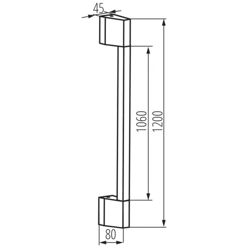 YALTE D 12 11W NW-B lámpa, fali, 11 W, 500 lm, 4000 K, IP54, fekete                                   KAN38896