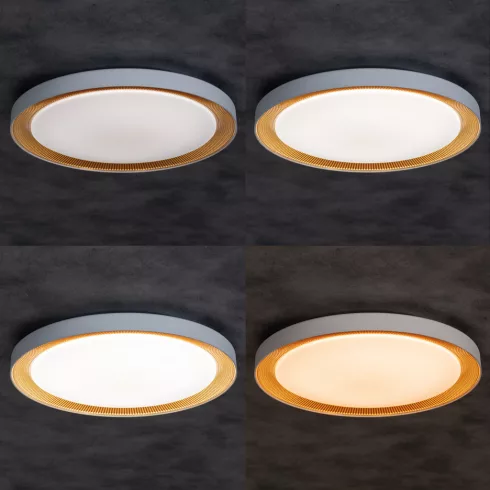 ANBAR LED 37W CCT BR lámpa, távirányító, max.37W, max.2170lm, 3000-6500K, CCT, 120°, IP20, fehér/bar  KAN38930