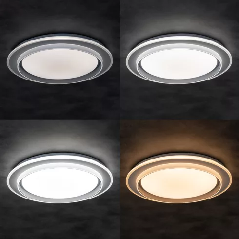 ANTO LED 37W CCT lámpa, távirányító, max.37W, max.2700lm, 3000-6500K, CCT, 120°, IP20, fehér          KAN38932