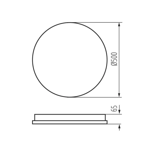ANTO LED 37W CCT lámpa, távirányító, max.37W, max.2700lm, 3000-6500K, CCT, 120°, IP20, fehér          KAN38932