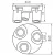 LAURIN EL-3O B-G lámpa GU10, 3 x max. 10 W, GU10/PAR16, IP20, fekete/arany                            KAN38963