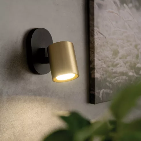 LAURIN EL-1O W-G lámpa GU10, max. 10 W, GU10/PAR16, IP20, fehér/arany                                 KAN38964