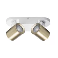   LAURIN EL-2I W-G lámpa GU10, 2 x max. 10 W, GU10/PAR16, IP20, fehér/arany                             KAN38965