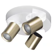   LAURIN EL-3O W-G lámpa GU10, 3 x max. 10 W, GU10/PAR16, IP20, fehér/arany                             KAN38967