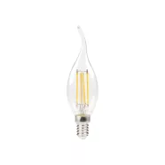   XLED C35F E14 3,4W-WW fényforrás, E14, filament, gyertya, 3,4W(40W), 470lm, 2700K, WW, átlátszó, D    KAN39082