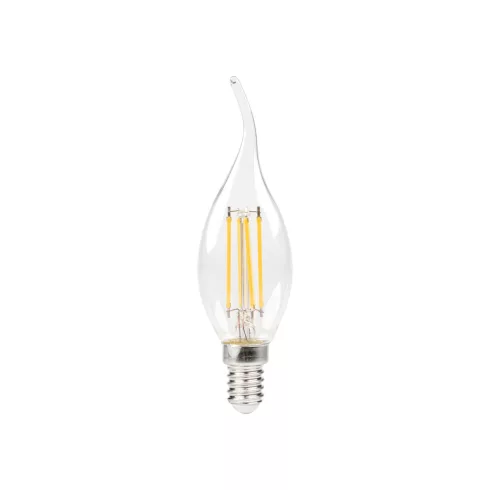 XLED C35F E14 5,9W-WW fényforrás, E14, filament, gyertya, 5,9W(60W), 806lm, 2700K, WW, átlátszó, D    KAN39084