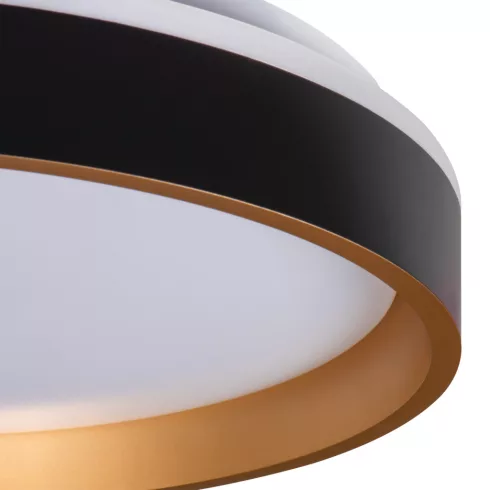 SOLN LED CCTDIM B/G lámpa, távirányító, max.25W, max.1460lm, 2700-6500K, CCT, 120°, IP20, fekete/ara  KAN39111
