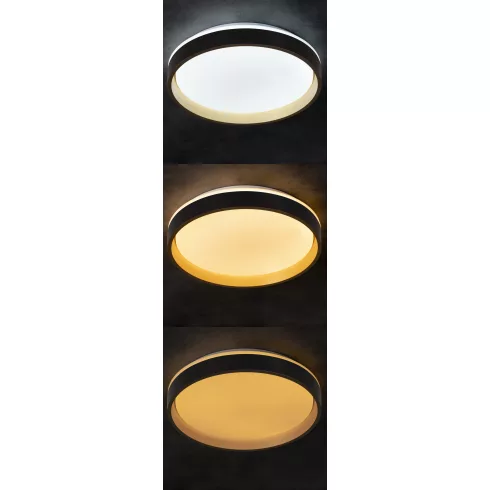 SOLN LED CCTDIM B/G lámpa, távirányító, max.25W, max.1460lm, 2700-6500K, CCT, 120°, IP20, fekete/ara  KAN39111