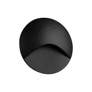   EXIN LED O B-WW lámpatest, lépcsővilágító, max.2,5W, 50lm, 3000K, WW, IP65, kerek, fekete             KAN39121
