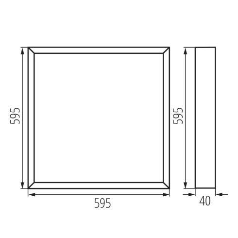 BLINGO UAIO SRM40W 60 lámpa, felületi LED panel, max.40W, max.4370lm, 3000-6500K, CCT, IP20, fehér    KAN39231