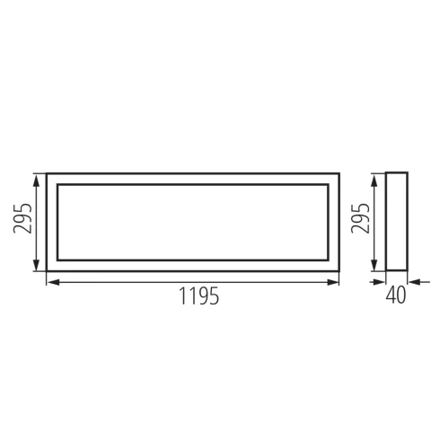 BLINGO UAIO SRM40W120 lámpa, felületi LED panel, max.40W, max.4370lm, 3000-6500K, CCT, IP20, fehér    KAN39233