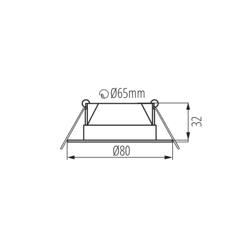FIZU CCT B lámpa, spot lámpatest, max.4W, 370lm, 3000-6500K, CCT, 30°, IP20, fekete, F                KAN39260