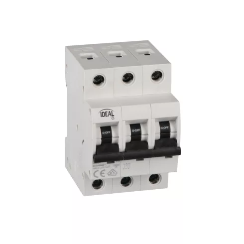 KMB10-C32/3 kismegszakító, C, 32 A, 10000 A, 3 modul, TH35 sínhez, IP20, fehér                        KAN39392
