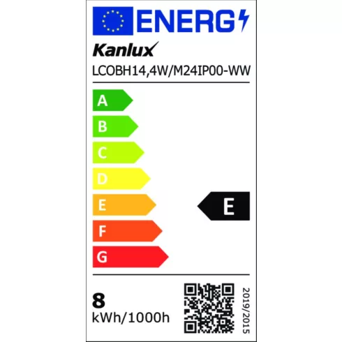 LCOBH14,4W/M24IP00-WW LED szalag, 24 DC, 1 m = max.14,4 W / 1950 lm, 3000 K, WW, IP00, E              KAN39437