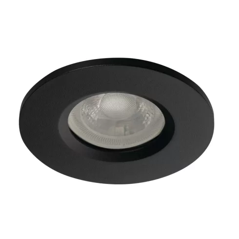 TALU IP44 DSO-B dekorációs keret, max.10W, Gx5,3/GU10, IP44/20, kerek, fekete                         KAN39541