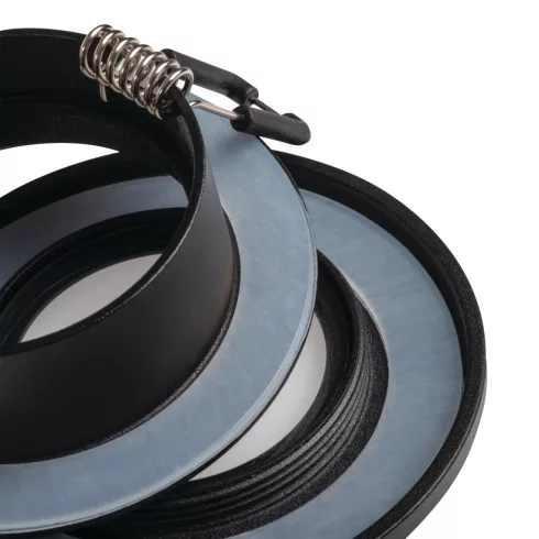 TALU IP44 DSO-B dekorációs keret, max.10W, Gx5,3/GU10, IP44/20, kerek, fekete                         KAN39541