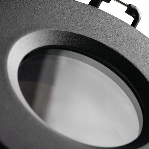 TALU IP44 DSO-B dekorációs keret, max.10W, Gx5,3/GU10, IP44/20, kerek, fekete                         KAN39541