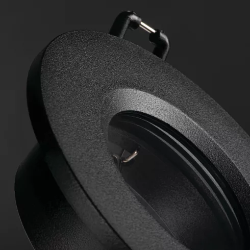 TALU IP44 DSO-B dekorációs keret, max.10W, Gx5,3/GU10, IP44/20, kerek, fekete                         KAN39541