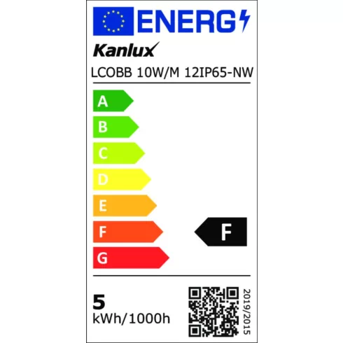 LCOBB 10W/M 12IP65-NW LED szalag, 12 DC, 1 m = 10 W / 950 lm, 4000 K, NW, IP65, F                     KAN39774