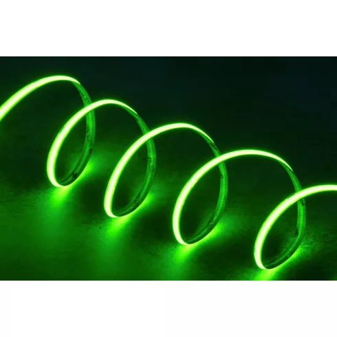LCOB 10,5W/M 24IP00-G LED szalag, 5 m, 24 DC, 1 m = 10,5 W / 950 lm, zöld, IP00                       KAN39780