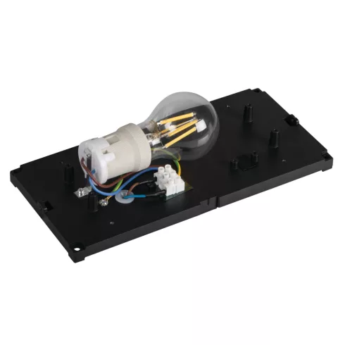 LERTO EL E27 B lámpa, E27, max.15 W, IP54, fekete                                                     KAN45816