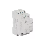   KMC-25-04 kontaktor, TH35 sínre, 25A, 230AC, AC-7A, AC-7B, Csatlakozó/megszakító 0/4, 2 modul, IP20   KAN45827