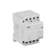   KMC-63-04 kontaktor, TH35 sínre, 63A, 230AC, AC-7A, AC-7B, Csatlakozó/megszakító 0/4, 3 modul, IP20   KAN45832