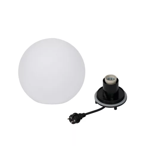 STONO 20 MLK lámpa E27, leszúrható, max.15 W, LED, átm.20 cm, IP65, gömb, fehér                       KAN45930