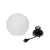 STONO 20 MLK lámpa E27, leszúrható, max.15 W, LED, átm.20 cm, IP65, gömb, fehér                       KAN45930